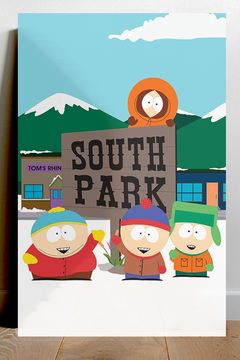 South Park Poster - Featuring Trey Parker | Matt Stone - TV Show Design - Gloss Finish - Fan Art - Memorabilia - Comedy Central - Cartoon Characters