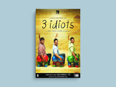 3 Idiots Canvas Print featuring Aamir Khan | Film Memorabilia | Bollywood Movie Art Print