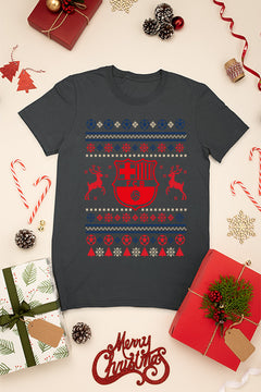 "KIDS UGLY Barcelona FCB Logo Christmas Tee | Kids Ugly Christmas Sweater |