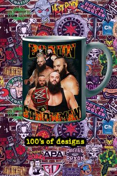 Braun Strowman 11oz Mug | Pro Wrestling Gift | Coffee Cup Merchandise Featuring WWE Star Illustration
