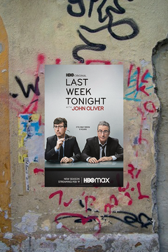 Last Week Tonight with John Oliver Gloss Poster | John Oliver TV Show Fan Art | Unique Last Week Tonight Design