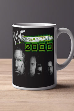 Wrestlemania 2000 11oz Mug The Rock | Stone Cold | Pro Wrestling Gift