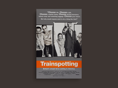 Trainspotting Canvas Print | Film Ewan McGregor Design