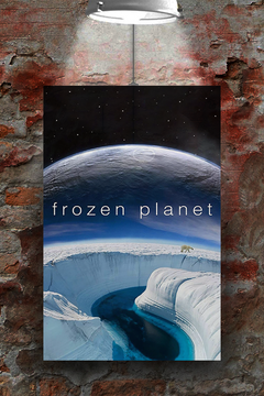 Frozen Planet Featuring David Attenborough | Gloss Poster | TV Show Design | Nature Documentaries | Arctic Wildlife | Eco-friendly | Home Decor | Gift Idea