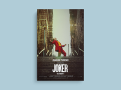 Joker Canvas Print | Film Art Design | Joaquin Phoenix Poster