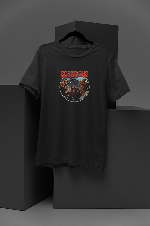 Scorpions World Wide Live | Retro Band Tee | 80s Rock Style | Vintage Concert Shirt | Music Memorabilia