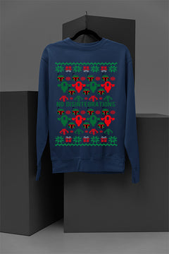 UGLY Star Wars No Disintegrations Christmas Sweatshirt | Mandalorian Vibes | Galactic Festivities