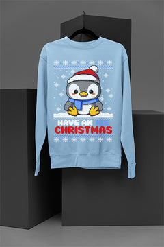 Have an Ice Christmas | Christmas Ugly Design | Penguin Era | Holiday Sweatshirt