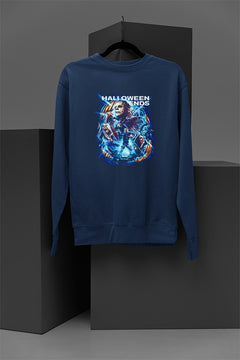Horror Halloween Ends Cozy Pullover Sweatshirt | Warm Horror Film Sweatshirt for Halloween