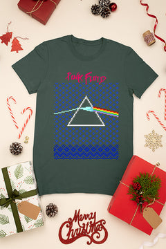 UGLY Psychedelic Christmas Floyd Tee | Vintage Rock Band Xmas Apparel | 70s Music