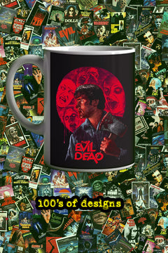 Halloween The Evil Dead Movie Poster 11oz Mug | Horror Film Fan Gift | Vintage Horror Movie Mug | Evil Dead Design Cup