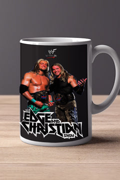 EDGE AND CHRISTIAN 11oz Mug | Pro Wrestling Logo Ceramic Cup | Wrestling Fan Gift