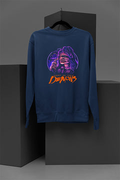 Horror | Night of the Demons Cozy Pullover Sweatshirt | Creepy Comfort | Warmth for Halloween