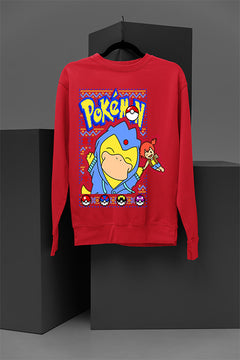 UGLY Psyduck Christmas Chaos | Psyduck Pokemon Retro | Ugly Christmas Sweatshirt | Vintage