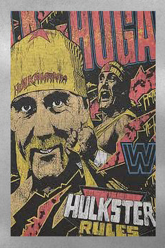 HULK HOGAN – Hulkster Rules 24x36 Inch Gloss Poster | Wrestling Legend Wall Art | Retro WWF Decor
