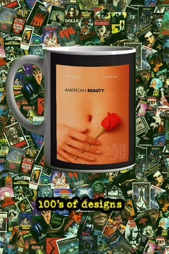 American Beauty 11oz Mug Kevin Spacey Annette Bening Film Memorabilia | Vintage Poster Design