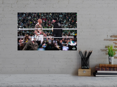 The Rock And The Undertaker Epic Stare  Down - Wrestlemania 40 Poster Print | Premium Gloss | WWE Fan Art | Wrestlemania 40 Memorabilia | Wall Decor Gift | The Rock Vs Undertaker Art Print