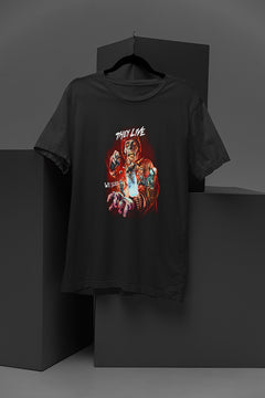 "Horror They Live | Vintage Graphic Tee | Scary Costume Gift | Halloween"