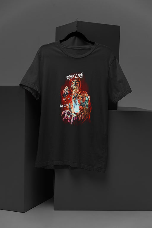 Horror They Live | Vintage Graphic Tee | Scary Costume Gift | Halloween