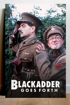 Blackadder Goes Forth | Rowan Atkinson | Hugh Laurie | Premium Gloss Poster for Fans of TV Show Blackadder Goes Forth Design and Decor