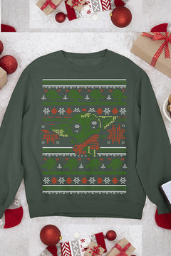 UGLY Galactic Yuletide Cheer Star Wars Baby Yoda Christmas Sweatshirt | Sci-Fi Festive