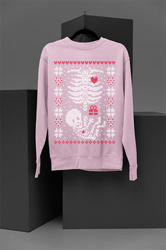 "Rotting Rebel Skeleton" Christmas Sweatshirt | Spooky Season | Festive Bones |