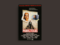 Paris, Texas Canvas Print featuring Harry Dean Stanton | Nastassja Kinski | Film Art Decor