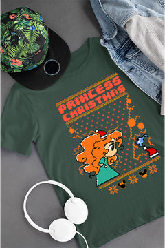KIDS UGLY Christmas Princess | Festive Kids Ugly Sweater Design | Vintage Holiday Cheer
