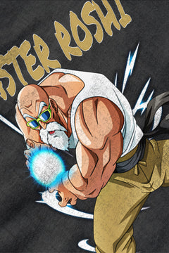 "Master Roshi Power Tee | Dragon Ball Z Anime Shirt | Roshi Sensei Graphic Tee"