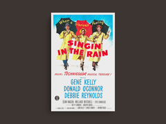 Singin' in the Rain Canvas Print Gene Kelly | Classic Film Art Decor