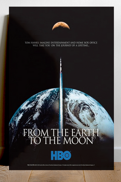 From the Earth to the Moon Tom Hanks Premium Gloss Poster | TV Show Design Art Print | Collector's Item Home Decor