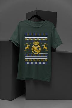 UGLY Real Madrid Christmas T-Shirt | Vintage Madrid Logo | Retro Christmas Apparel | Best of Real Madrid