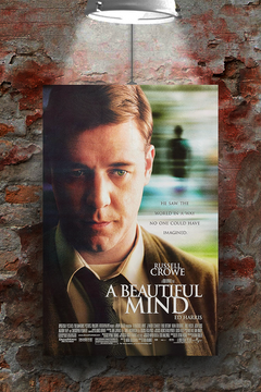 A Beautiful Mind Russell Crowe Gloss Poster | Film Memorabilia | Movie Art Decor