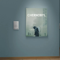 Chernobyl Canvas Print | Jared Harris | TV Show Design | Wall Art Décor | Radiation Disaster | HBO Series Art | The Zone HBO | Pripyat Cityscape