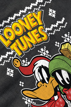 UGLY Retro Looney Tunes Daffy Duck and Marvin the Martian Christmas T-Shirt | Vintage