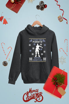 "Twas The Fortnite Before Christmas Dance Pose" | Kids Christmas Ugly Hoodie