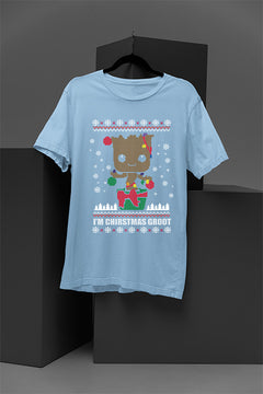 UGLY Marve Baby Groot I Am Christmas Groot | Marvel Christmas Tee | Holiday Funny Shirt