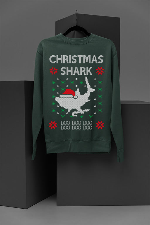 UGLY Christmas Shark: Jaws of Festive Fun | Killer Claus Collection | Holiday Havoc Sweat