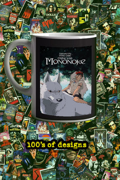 Princess Mononoke 11oz Mug | Film Memorabilia | Princess Mononoke Design | Ashitaka Mug