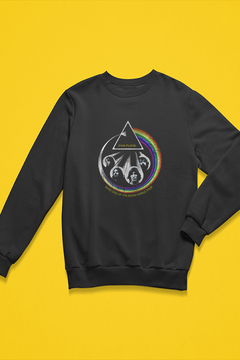 Pink Floyd The Dark Of The Moon | Band Sweatshirt | Psychedelic Rock Fashion | Vintage 1970s Retro | Dark Side of the Moon Inspired Apparel | Pink Floyd Merch | Music Lover Gift | Classic Rock Iconography Sweatshirt