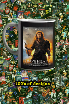 Braveheart 11oz Mug Poster Mel Gibson|Film Memorabilia Braveheart Design