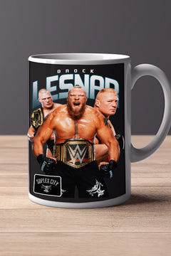 BROCK LESNAR 11oz Mug | Pro Wrestling Champion Photo Mug Design