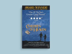 Children of Heaven Canvas Print featuring Top Keywords | Film Poster Design | Lead Actor's Name | Unique Home Decor