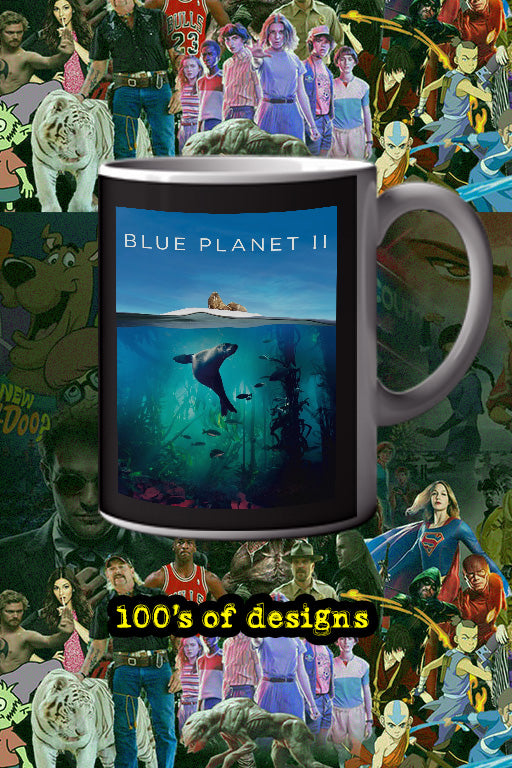 Blue Planet II 11oz Mug featuring David Attenborough | TV Show Blue Planet II Design