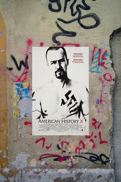 American History X Edward Norton Gloss Poster | Movie Artwork | American History X Wall Art | Edward Norton Art Print | Cult Film Poster | Cinematic Room Decor | Iconic Movie Design