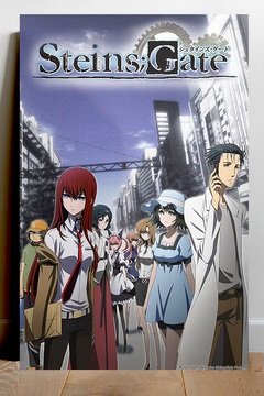 Steins;Gate Premium Gloss Poster Okabe Rintarou | Anime TV Show Wall Art Decoration Design | Cool Sci-Fi Retro Japanese Merchandise Home Decor