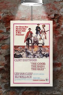 The Good, the Bad and the Ugly Clint Eastwood & Lee Van Cleef Poster Print | Classic Western Film Art | Gloss Movie Poster Art Print | Film Memorabilia Art Print