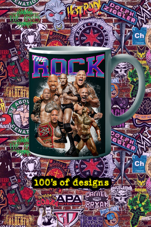 THE ROCK 11oz Mug featuring Dwayne Johnson | Pro Wrestling | WWE Star | Sports Fan Collectible | Unique Gift
