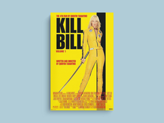 Kill Bill Vol 1 Canvas Print | Uma Thurman | Quentin Tarantino | Film Art | Movie Poster | Samurai Sword | Cult Classic | Wall Decor