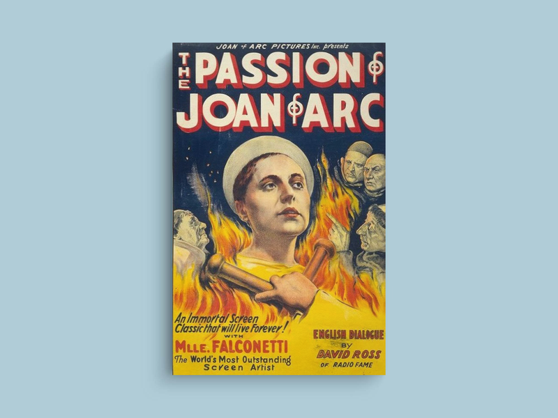 The Passion of Joan of Arc Canvas Print | Film | Joan of Arc Design | Actress Maria Falconetti